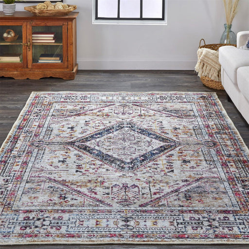 Feizy Percy 39AMF Rug in Gray / Blue