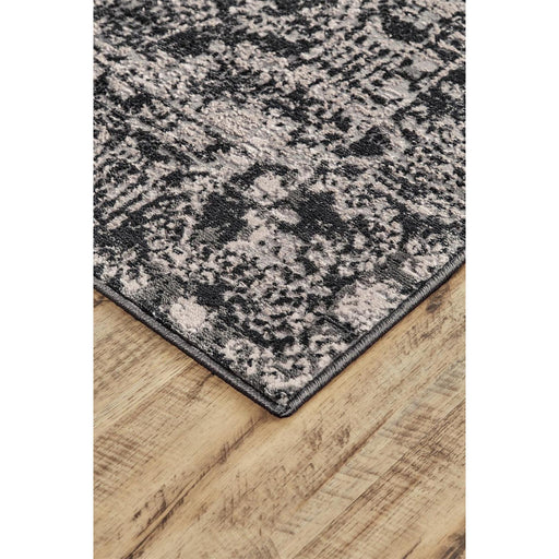Feizy Prasad 3680F Rug in Charcoal/Gray