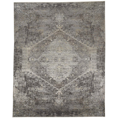 Feizy Sarrant 3963F Rug in Smoke