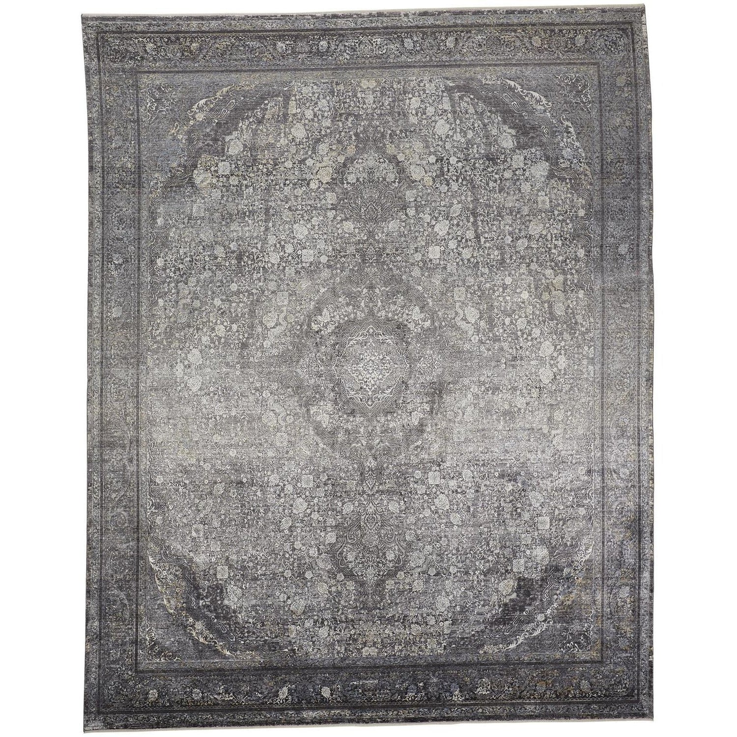 Feizy Sarrant 3967F Rug in Charcoal