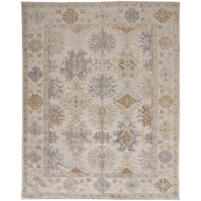 Feizy Wendover 6841F Rug in Tan / Blue