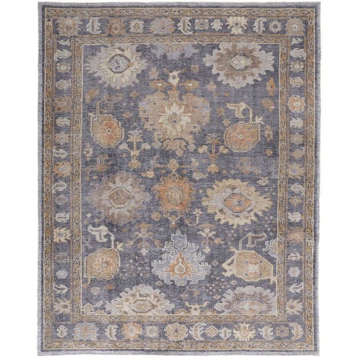 Feizy Wendover 6842F Rug in Blue / Tan