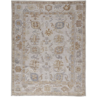 Feizy Wendover 6846F Rug in Gray / Ivory