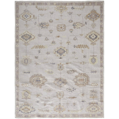 Feizy Wendover 6847F Rug in Gray / Tan