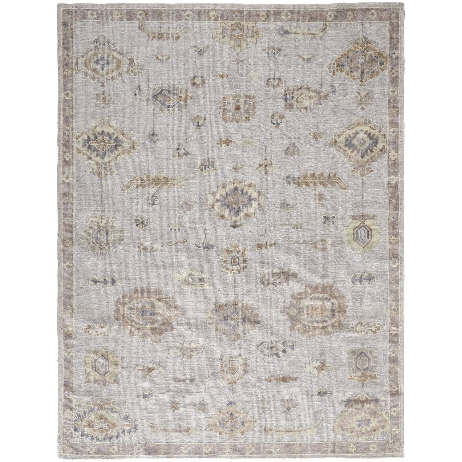 Feizy Wendover 6847F Rug in Gray / Tan