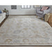 Feizy Wendover 6847F Rug in Gray / Tan
