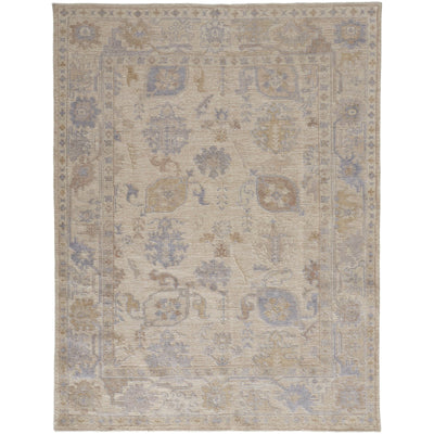 Feizy Wendover 6862F Rug in Tan / Blue