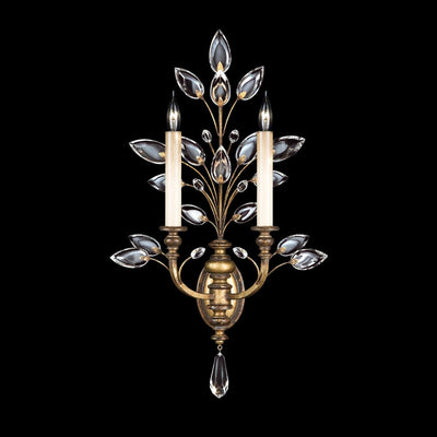 Fine Art Crystal Laurel 28" Sconce