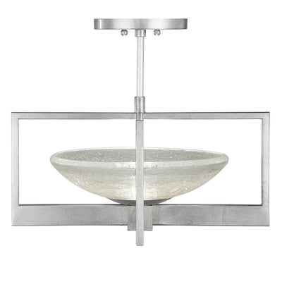 Fine Art Delphi 18" Square Semi Flush Mount