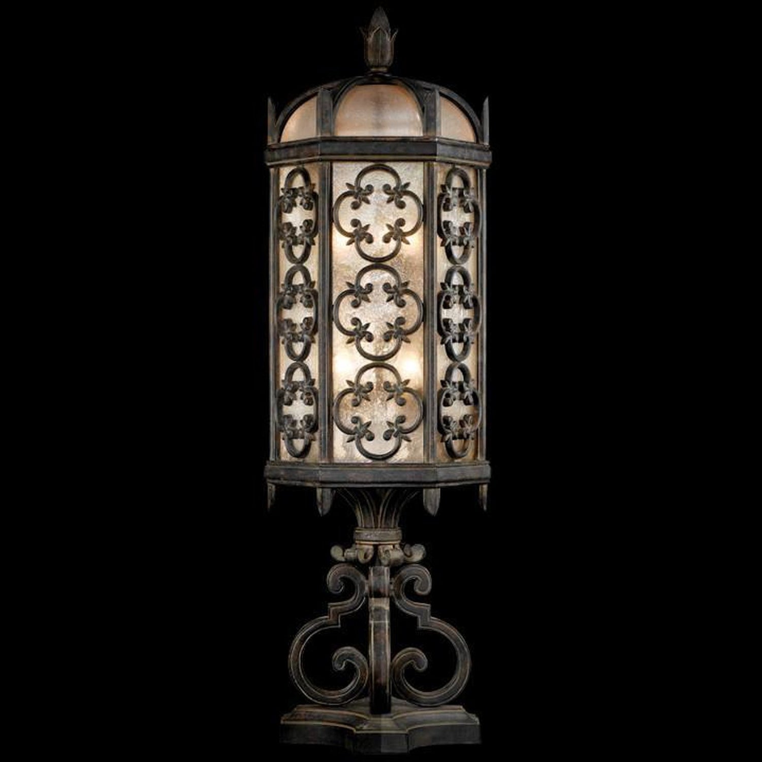 Fine Art Lighting Costa Del Sol 3 Light 33 inch Wrought Iron Outdoor Pier Mount