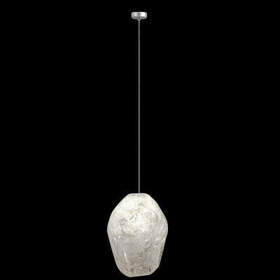 Fine Art Natural Inspirations 4.75" Clear Quartz Round Drop Light