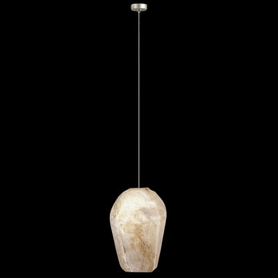 Fine Art Natural Inspirations 4.75" Natural Quartz Round Drop Light