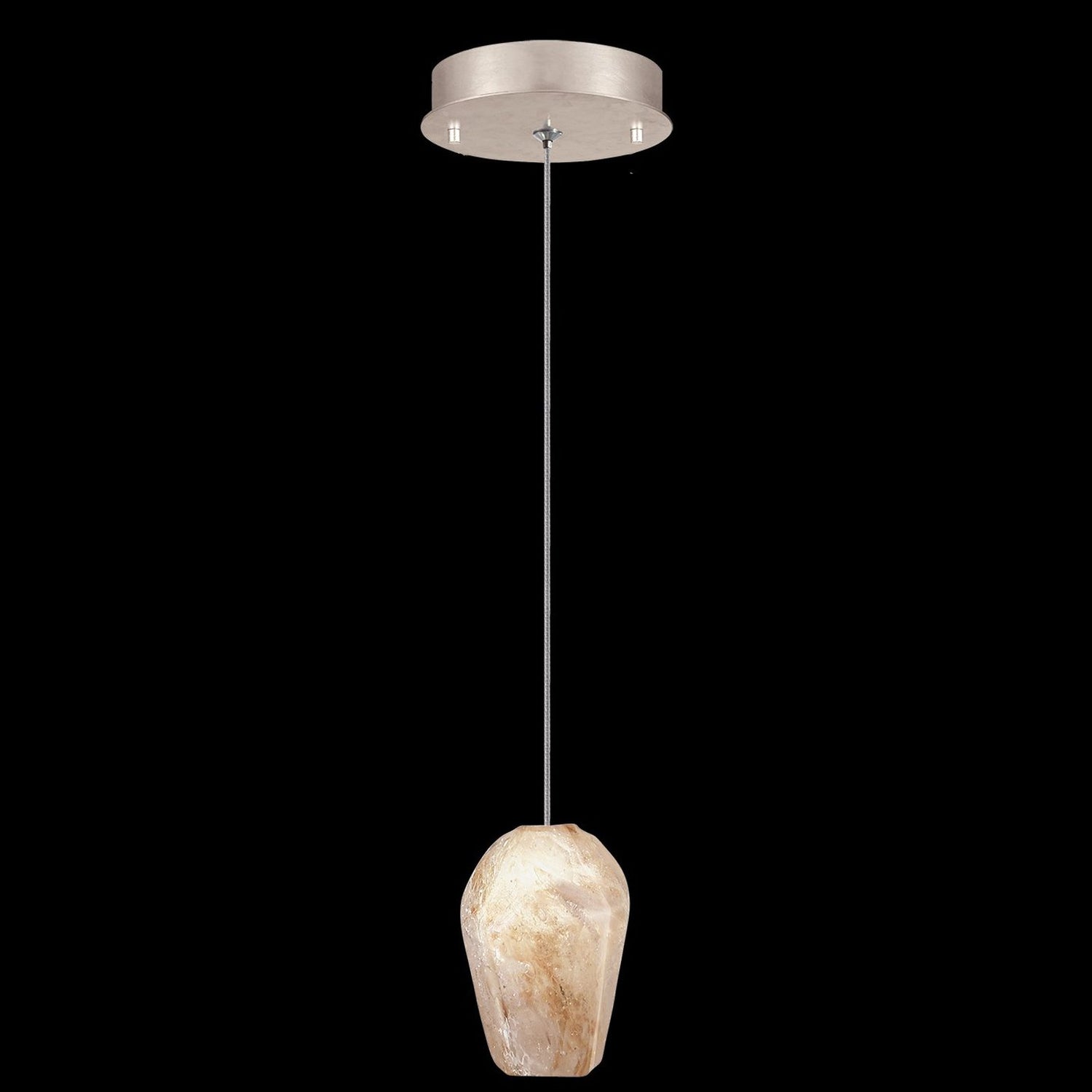 Fine Art Natural Inspirations 5.5" Natural Quartz Round Drop Light