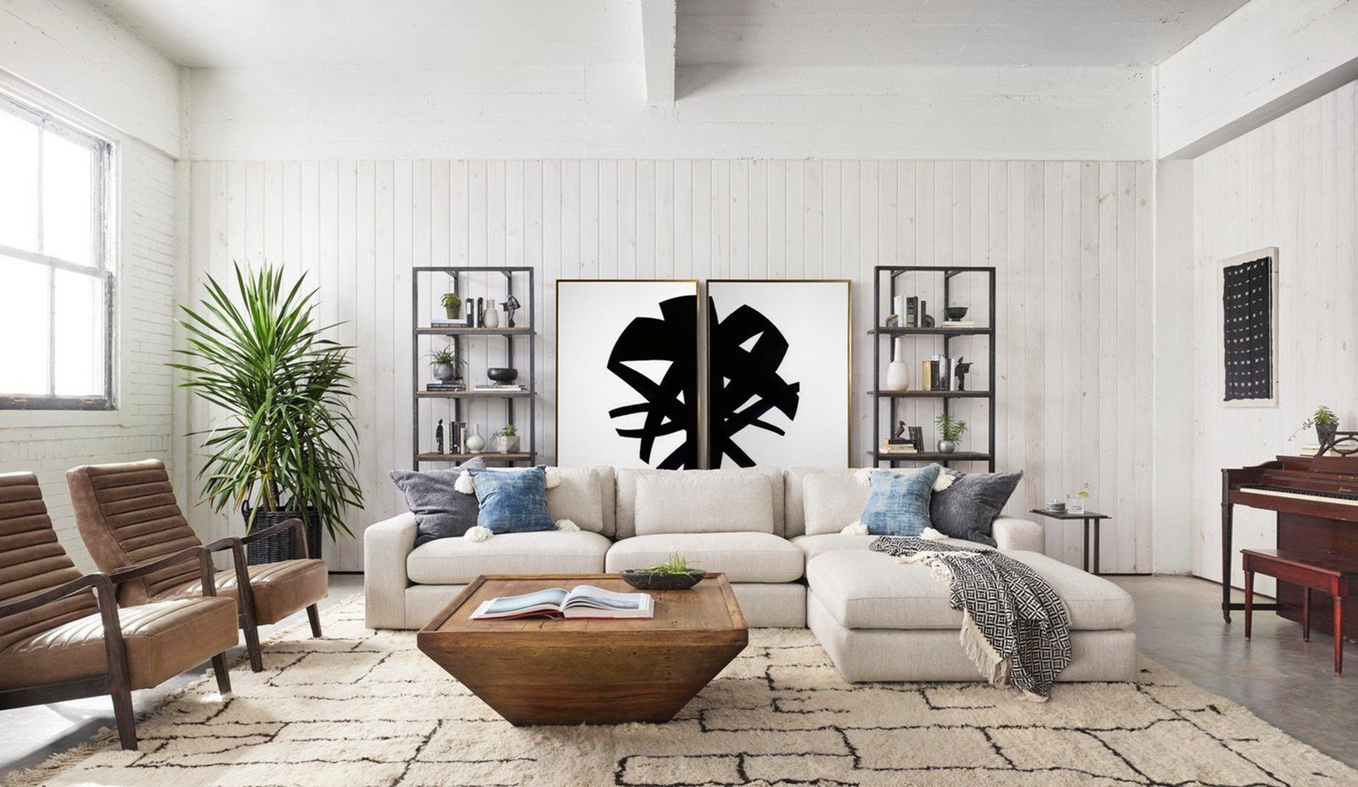 Four Hands Acid Etch C Table