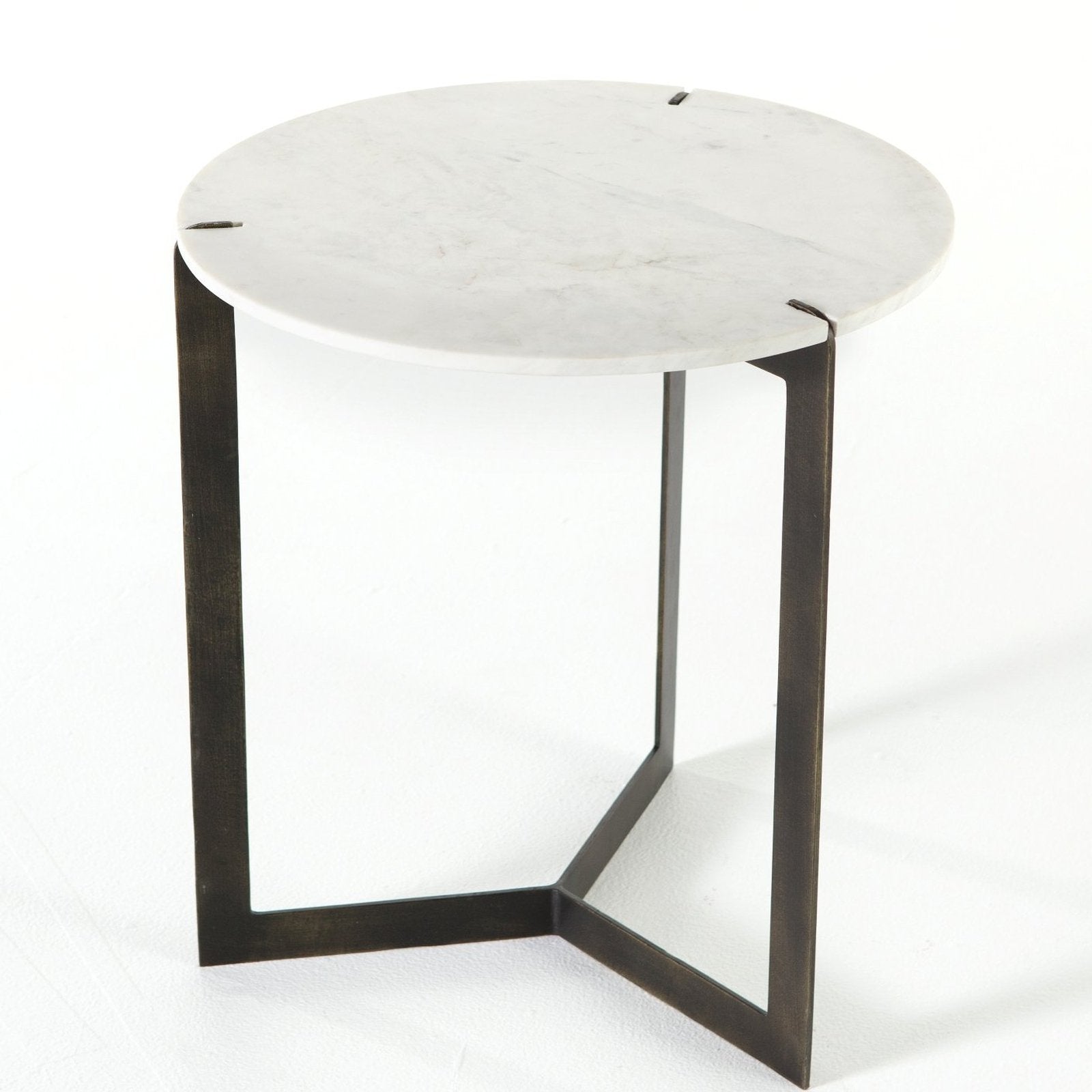 Four Hands Kiva End Table Polished