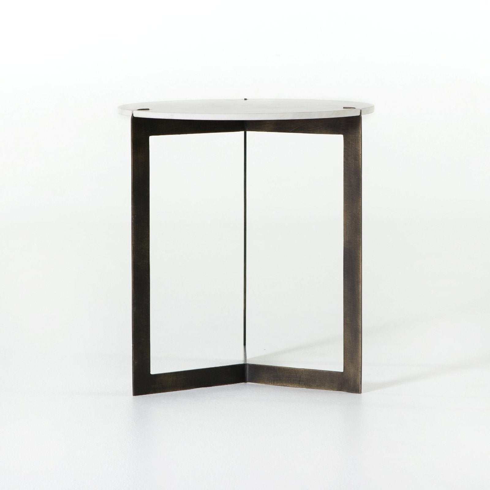 Four Hands Kiva End Table Polished