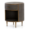 Four Hands Shagreen Round Nightstand