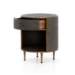 Four Hands Shagreen Round Nightstand