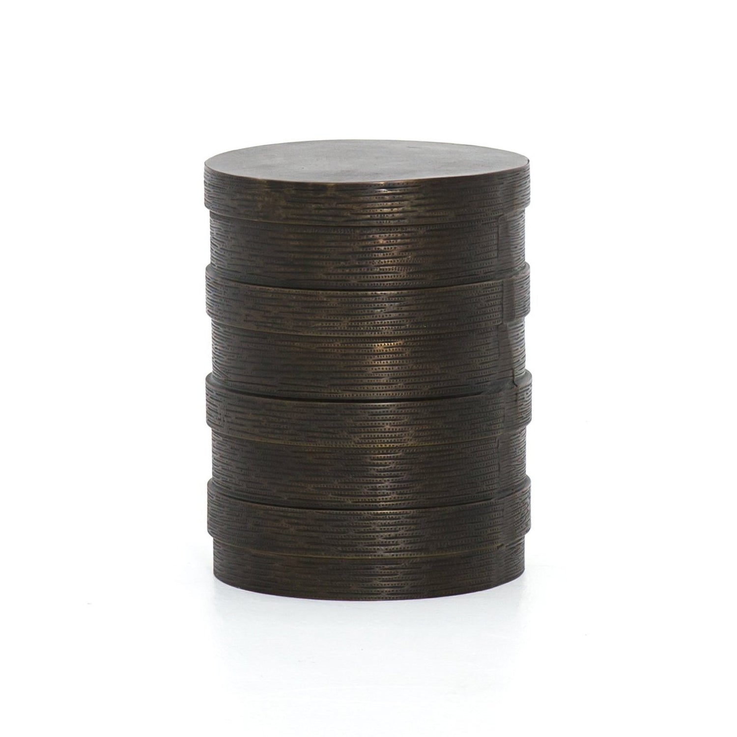 Four Hands Trello Drum End Table