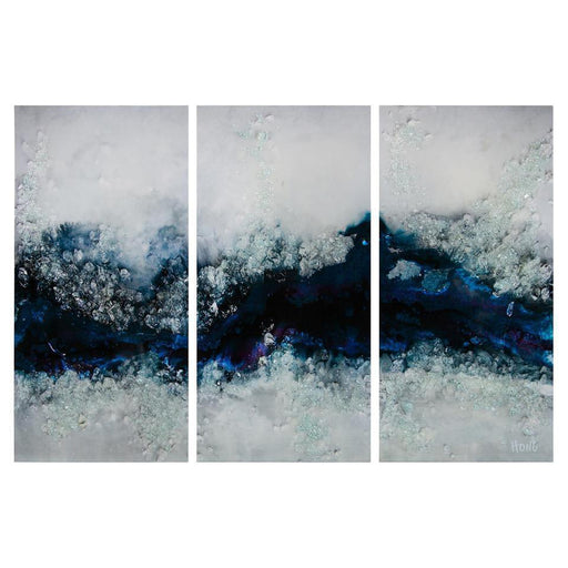 John Richard Mary Hong'S Flowing River Triptych Set Of Three Wall Art