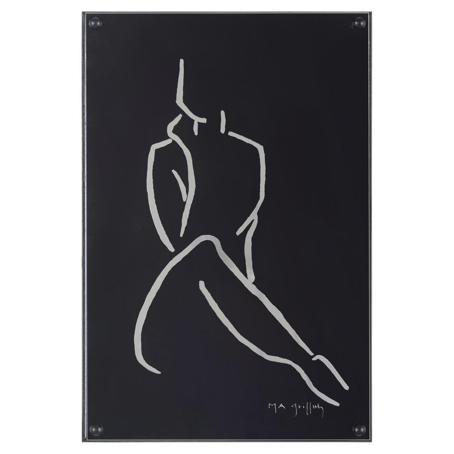 John Richard Ebony Contour I Wall Art