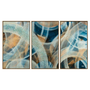 John Richard Mary Hong'S Keep On Spinning Triptych Wall Art