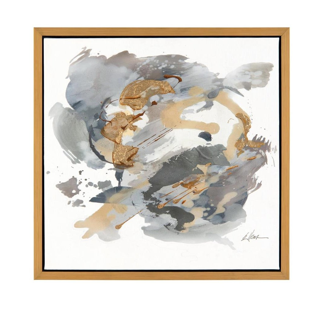 John Richard Jackie Ellens' Gold, Silver, And Grey Wall Art