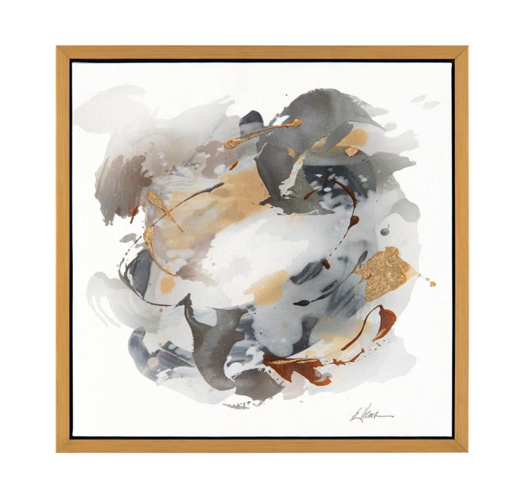 John Richard Jackie Ellens' Gold, Silver, And Grey Wall Art