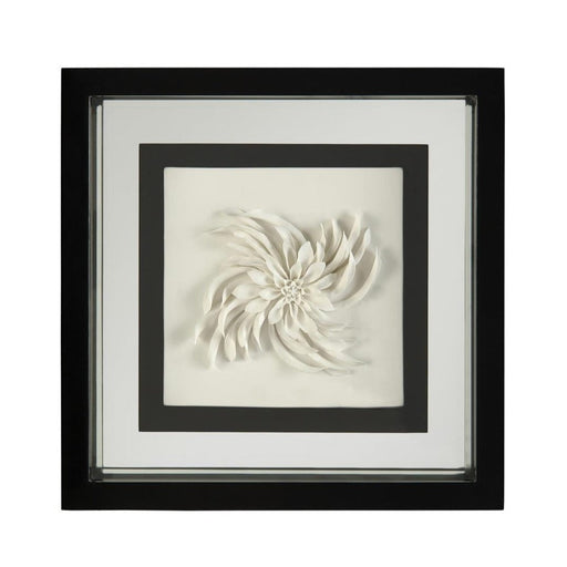John Richard Black-And-White Porcelain Flower Wall Art