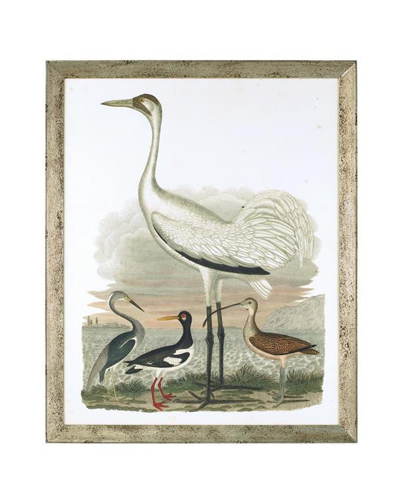 John Richard Large Heron Family Wall Art