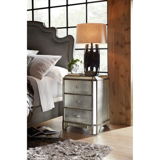 Hooker Furniture Arabella Mirrored Three-Drawer Nightstand