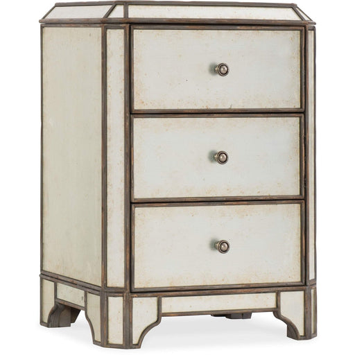 Hooker Furniture Arabella Mirrored Three-Drawer Nightstand