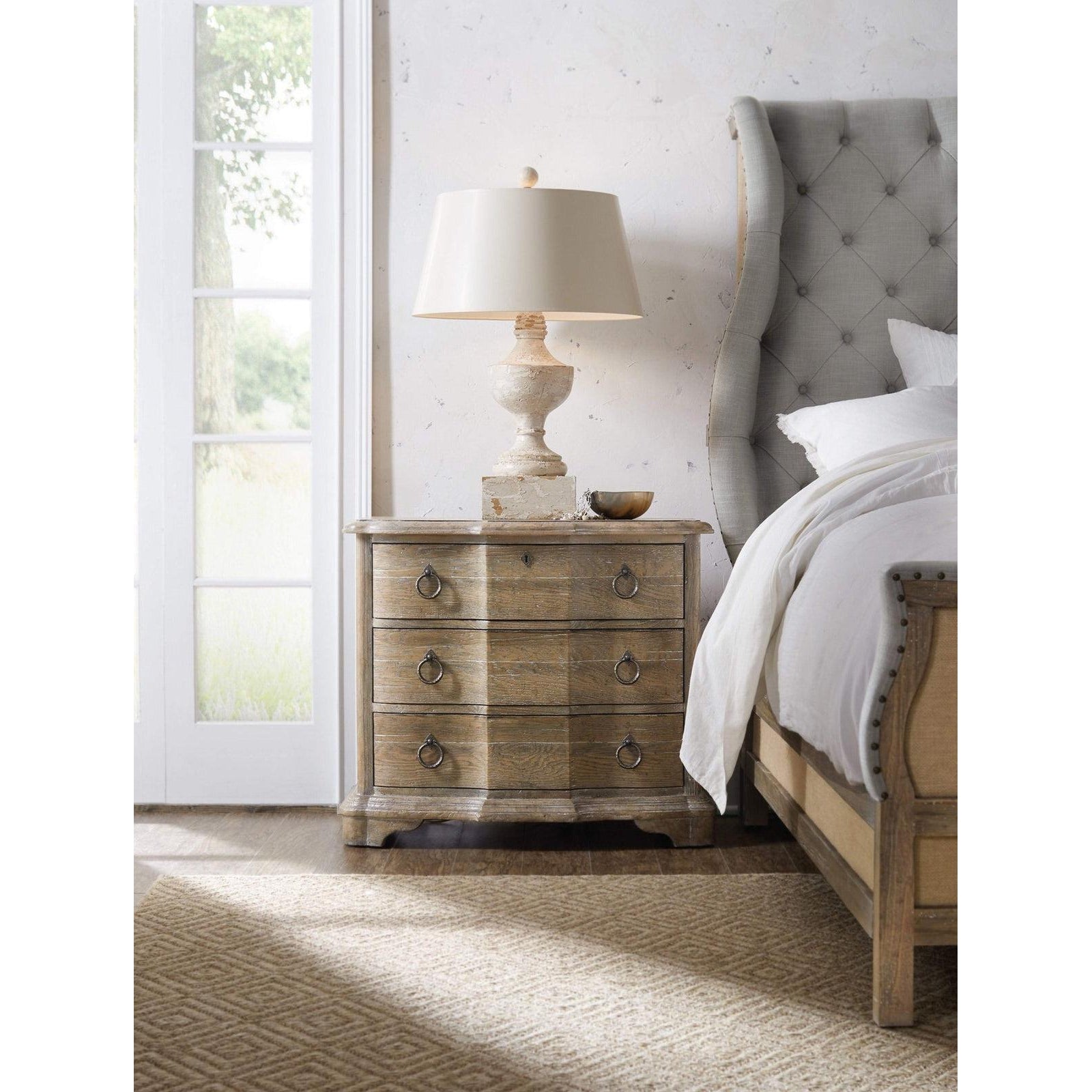 Hooker Furniture Boheme Bastogne Three-Drawer Nightstand