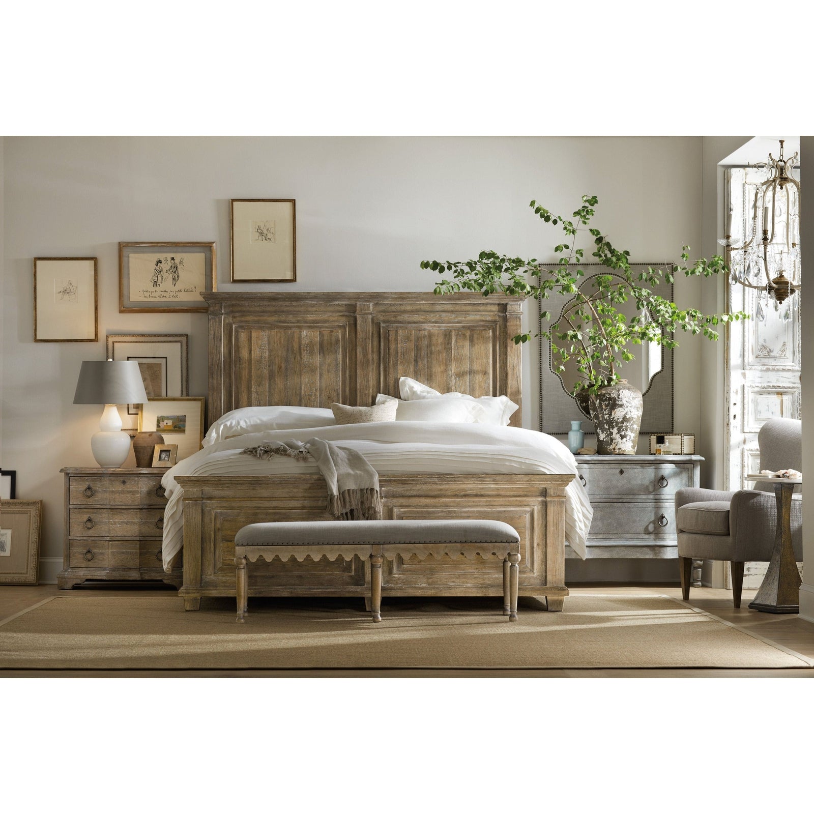 Hooker Furniture Boheme Bastogne Three-Drawer Nightstand