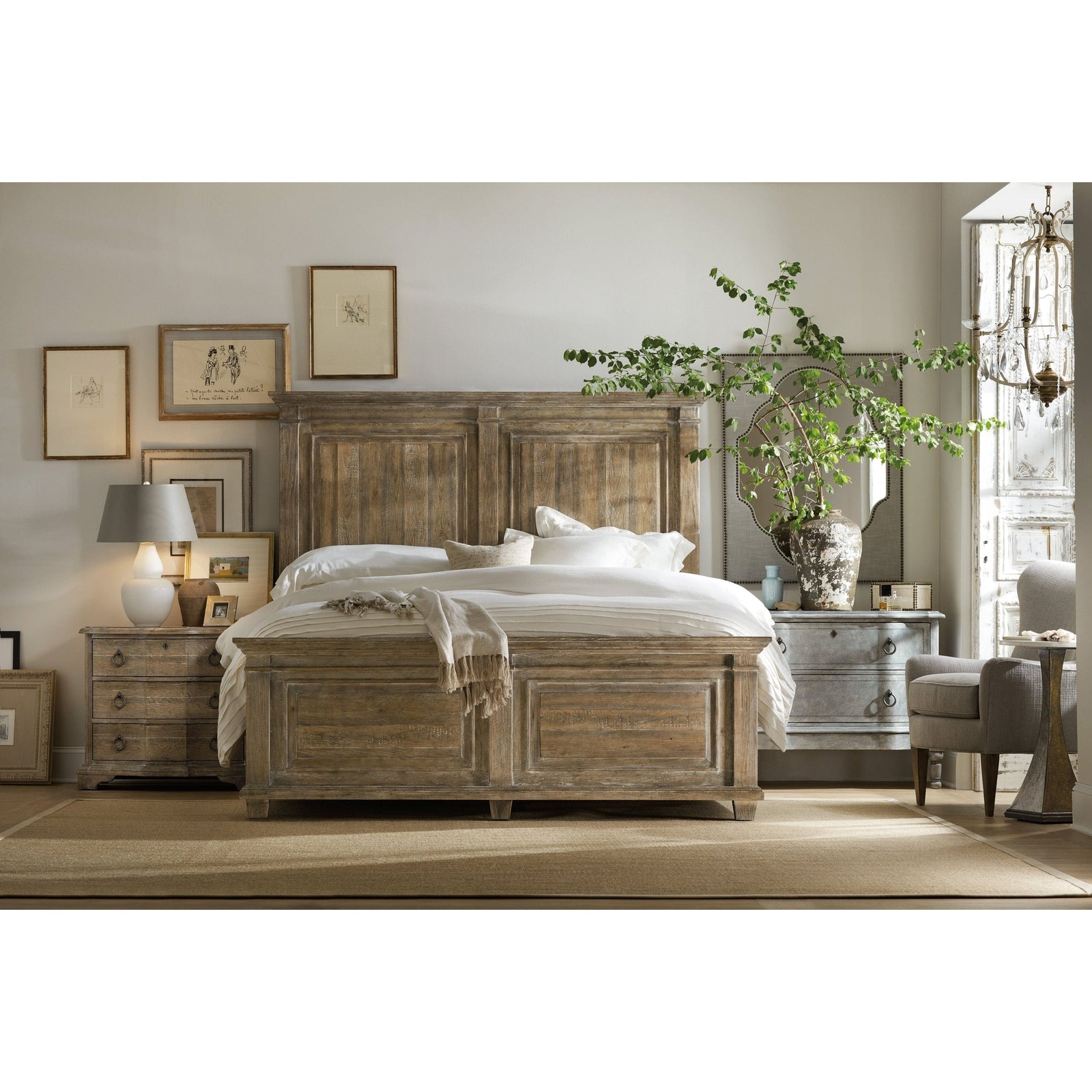 Hooker Furniture Boheme Bastogne Three-Drawer Nightstand