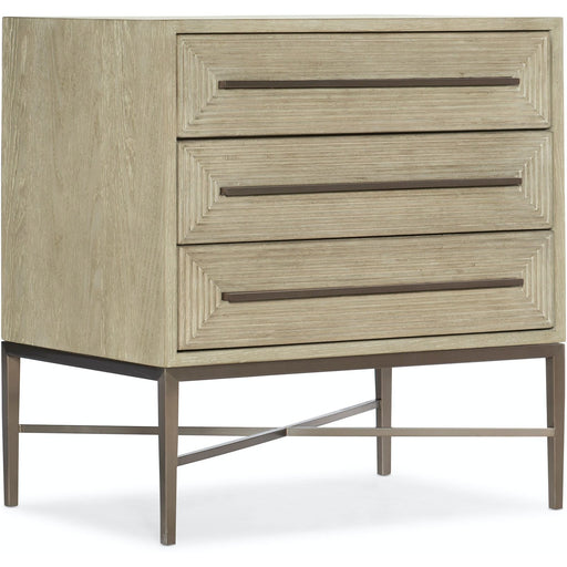 Hooker Furniture Cascade Three-Drawer Modern Nightstand