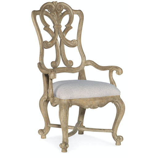 Hooker Furniture Castella Wood Back Arm Chair