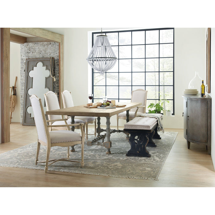 Hooker Furniture Ciao Bella 84in Trestle Table with 2-18in Leaves