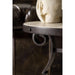 Hooker Furniture Luckenbach Metal and Stone End Table