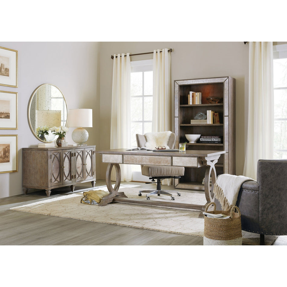 Hooker Furniture Rustic Glam Trestle Desk