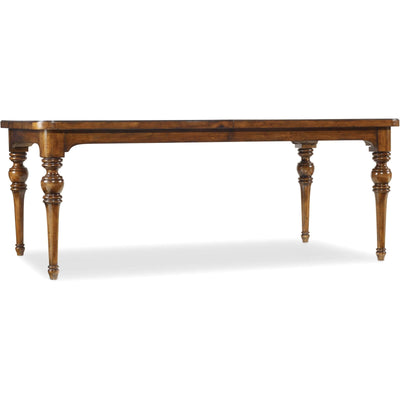 Hooker Furniture Tynecastle Rectangle Leg Dining Table with Two 18'' Leaves