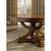 Hooker Furniture Tynecastle Round Pedestal Dining Table with One 18'' Leaf