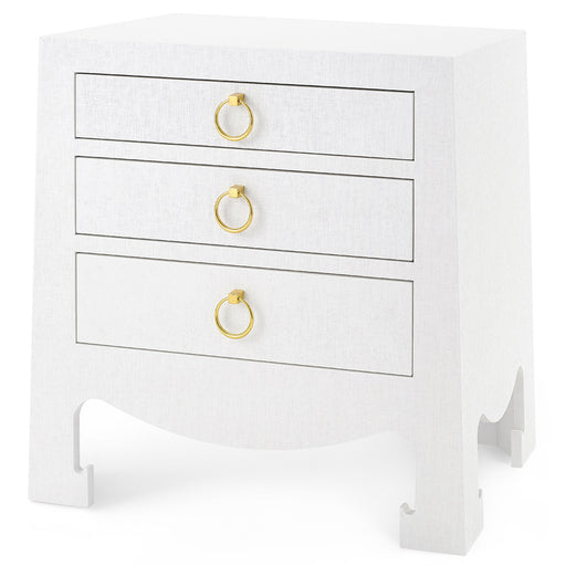 Villa & House Jacqui Grasscloth 3-Drawer Side Table by Bungalow 5