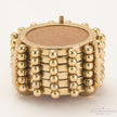 Global Views Starburst Crown Coasters-Brass