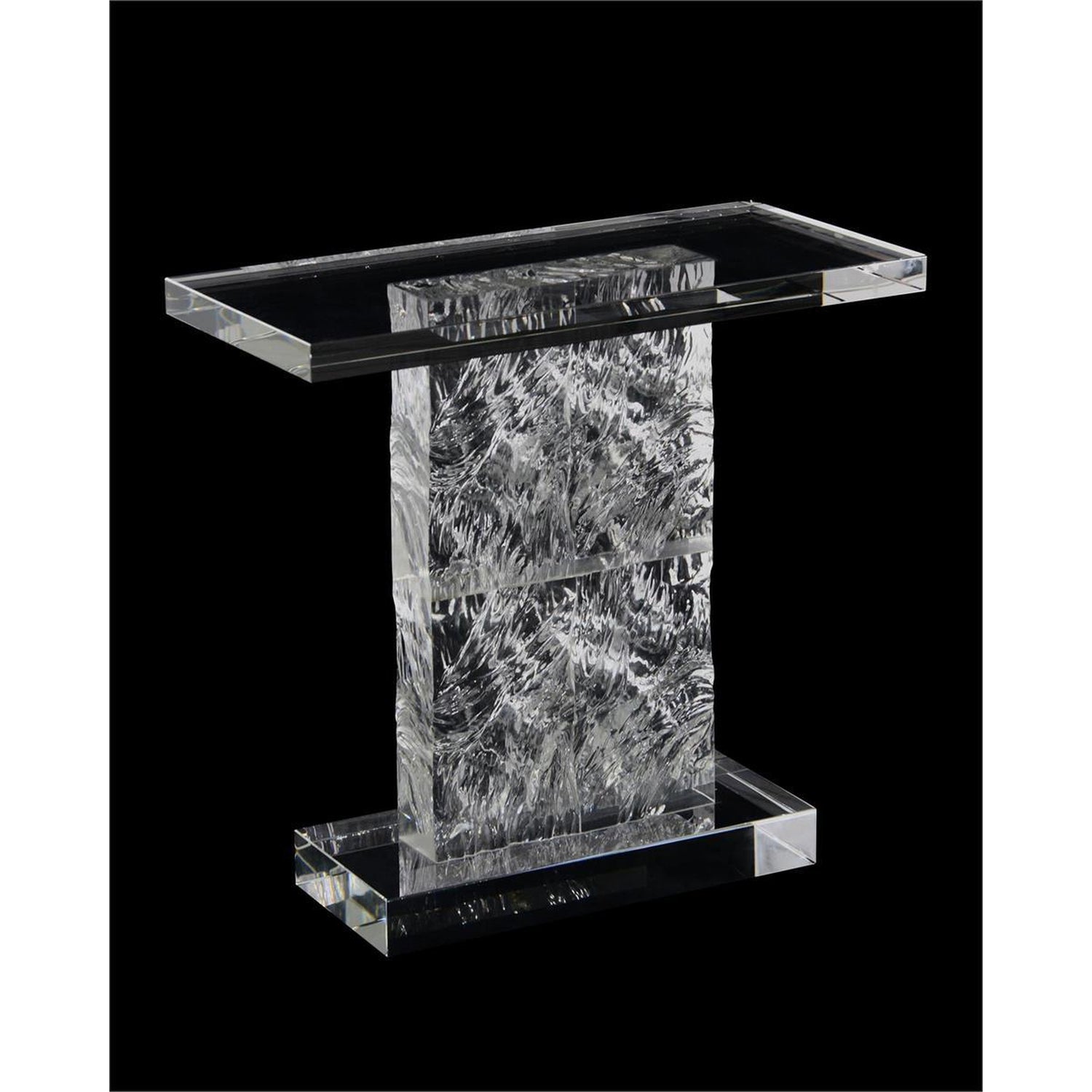 John Richard Textured Crystal Side Table