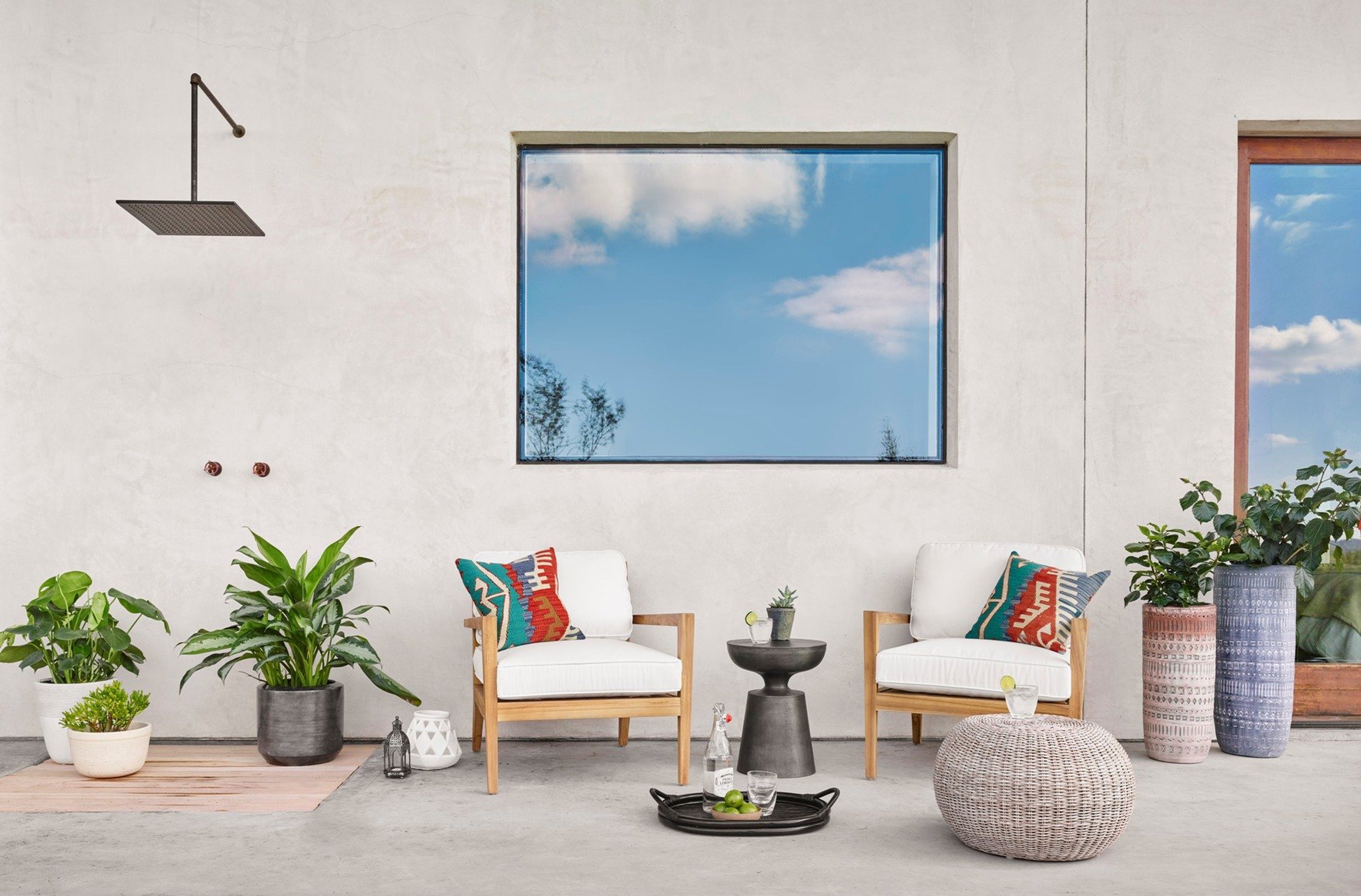 Four Hands Phoenix Outdoor Accent Stool