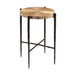 John Richard Black Oxidized And Gold Accent Table