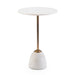 John Richard Brass And Marble Martini Side Table