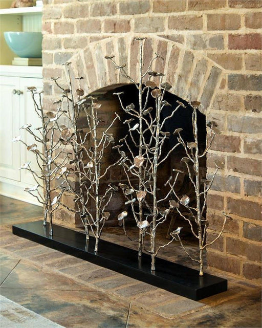 John Richard Organically Grown Sculptural Fireplace Screen