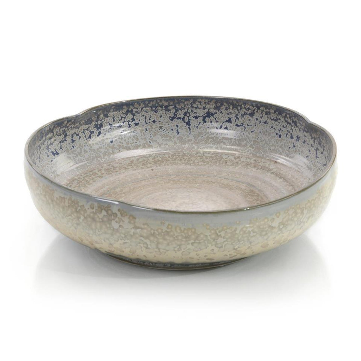 John Richard Misty Cream And Aqua Bowl